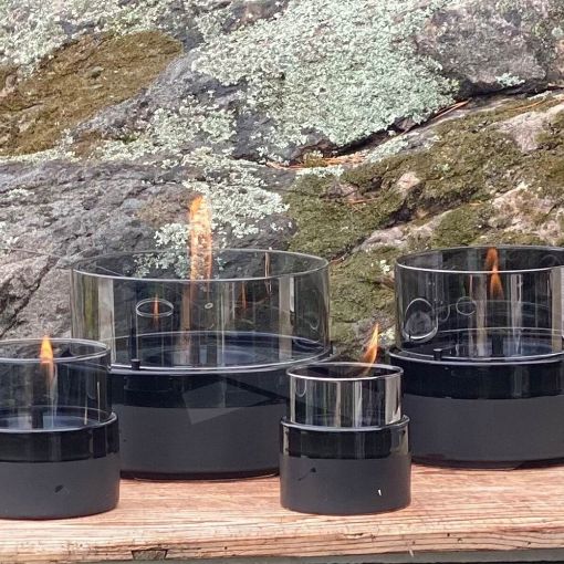 Εικόνα της Επιτραπέζια Εστία Φωτιάς Tenderflame Rosie 18 19.7x13.8cm 250ml Black Smoke TF-600172