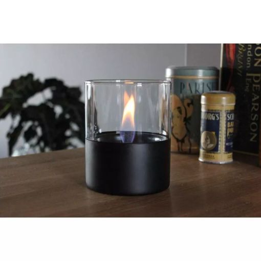 Εικόνα της Επιτραπέζια Εστία Φωτιάς Tenderflame Lilly 10 10x11.5cm 300ml Black TF-200003