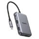 Εικόνα της Portable USB Hub Ugreen CM896 7-in-1 Magnetic USB/HDMI/Card Reader Grey 65759