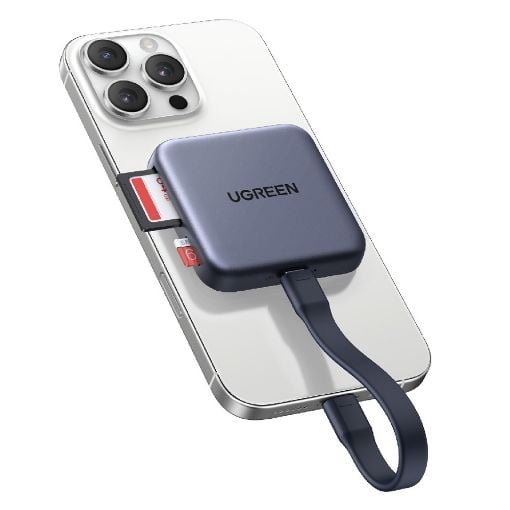 Εικόνα της Card Reader Ugreen CM898 Magnetic SD/TF Card Space Gray 65095