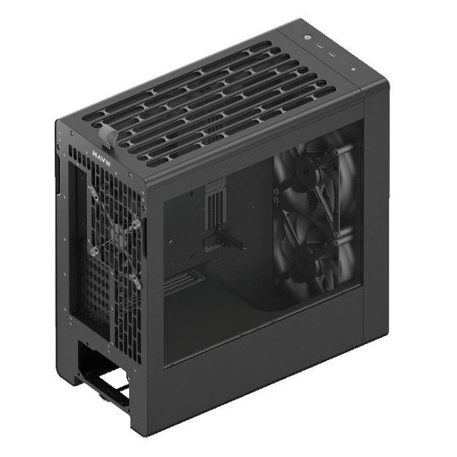 Εικόνα της Havn BF 360 Flow Tempered Glass with Fans Black HVN-CA-BF360-04