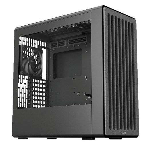 Εικόνα της Havn BF 360 Flow Tempered Glass with Fans Black HVN-CA-BF360-04