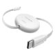 Εικόνα της Καλώδιο Ugreen L531 USB-C to USB-C PD 100W Retractable 1m White 95673