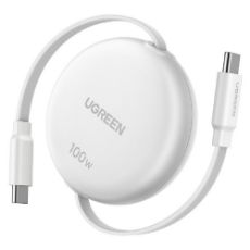 Εικόνα της Καλώδιο Ugreen L531 USB-C to USB-C PD 100W Retractable 1m White 95673