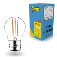 Εικόνα της Λάμπα LED 123LED E27 G45 Filament 2700K 470lm 4.5W Warm White