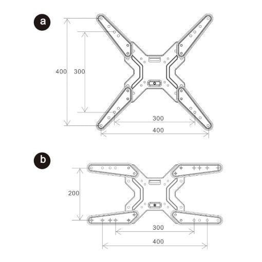 Εικόνα της Επιτοίχια Βάση Τηλεόρασης Osio 17– 47″ Fixed OSM-7836