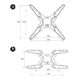 Εικόνα της Επιτοίχια Βάση Τηλεόρασης Osio 17– 47″ Fixed OSM-7836