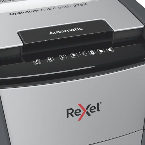 Εικόνα της Καταστροφέας Εγγράφων Rexel Optimum AutoFeed 225 Φύλλων 60lt Black