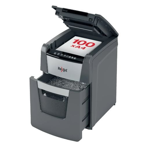 Εικόνα της Καταστροφέας Εγγράφων Rexel Optimum AutoFeed 100 Φύλλων 34lt Black