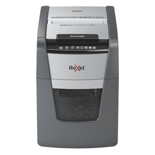 Εικόνα της Καταστροφέας Εγγράφων Rexel Optimum AutoFeed 100 Φύλλων 34lt Black
