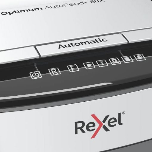 Εικόνα της Καταστροφέας Εγγράφων Rexel Optimum AutoFeed 50 Φύλλων 20lt Black