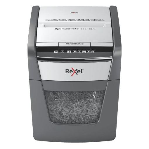 Εικόνα της Καταστροφέας Εγγράφων Rexel Optimum AutoFeed 50 Φύλλων 20lt Black