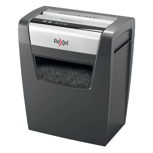 Εικόνα της Καταστροφέας Εγγράφων Rexel Momentum X410 10 Φύλλων 23lt Black