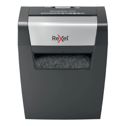 Εικόνα της Καταστροφέας Εγγράφων Rexel Momentum X308 8 Φύλλων 15lt Black