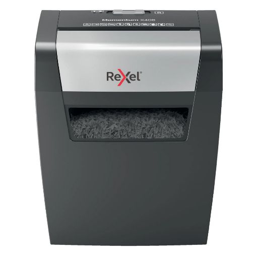 Εικόνα της Καταστροφέας Εγγράφων Rexel Momentum X406 6 Φύλλων 15lt Black