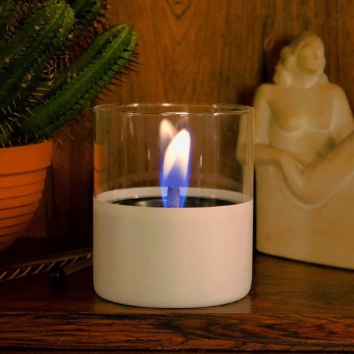 Εικόνα της Επιτραπέζια Εστία Φωτιάς Tenderflame Lilly 10 10x11.5cm 300ml White TF-200004