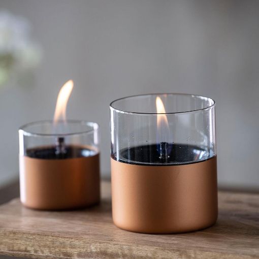 Εικόνα της Επιτραπέζια Εστία Φωτιάς Tenderflame Lilly 10 10x11.5cm 300ml Copper TF-600089