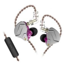 Εικόνα της Earphones KZ ZSN Pro Hybrid Dual-Driver IEM 1.2m Purple