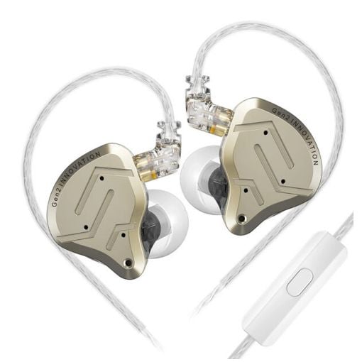 Εικόνα της Earphones KZ ZSN Pro 2 Hybrid Dual-Driver IEM 1.2m Gold