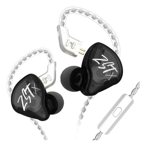 Εικόνα της Earphones KZ ZST X Hybrid Dual-Driver IEM 1.2m Black