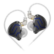 Εικόνα της Earphones KZ ZSN Pro 2 Hybrid Dual-Driver IEM No Mic 1.2m Blue Black