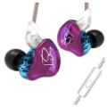 Εικόνα της Earphones KZ ZST Hybrid Dual-Driver IEM 1.2m Purple