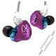 Εικόνα της Earphones KZ ZST Hybrid Dual-Driver IEM 1.2m Purple