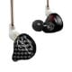 Εικόνα της Earphones KZ ZST Hybrid Dual-Driver IEM No Mic 1.2m Black
