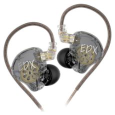 Εικόνα της Earphones KZ EDX Lite Dynamic Driver IEM No Mic 1.2m Transparent Grey