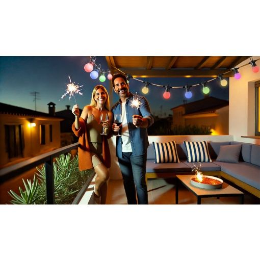 Εικόνα της Smart Party Lighting String Woox R5195 RGB Wi-Fi 9m