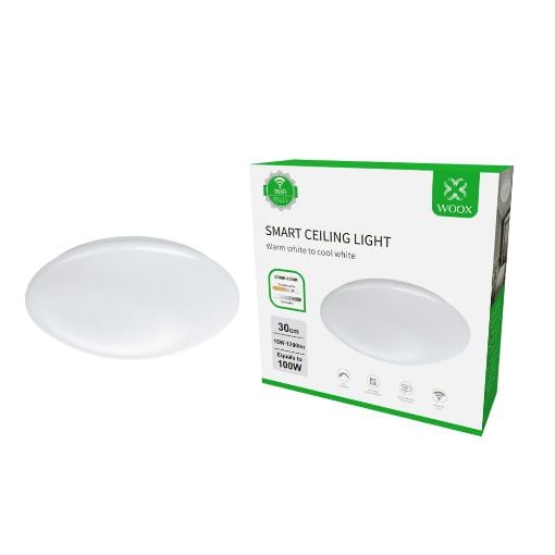 Εικόνα της Smart Πλαφονιέρα Woox R5111 LED Wi-Fi 2700-6500K 1200lm 15W White