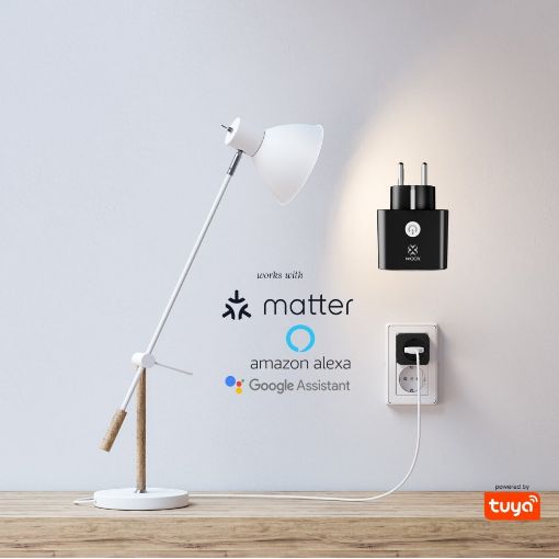 Εικόνα της Smart Plug Woox R6169 Matter Wi-Fi & Bluetooth 3680W Black