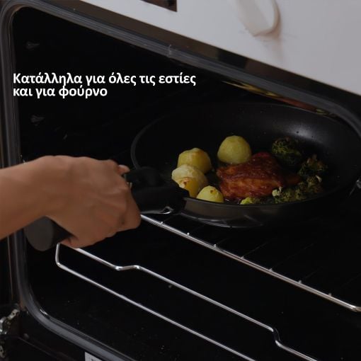 Εικόνα της Σετ Μαγειρικά Σκεύη HomeVero με Αποσπώμενο Χερούλι 13τμχ Μαύρο HV-1013Β