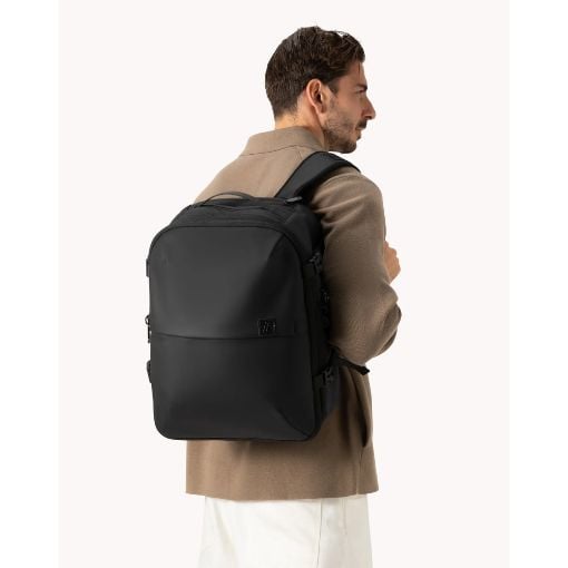 Εικόνα της Σακίδιο Πλάτης Ταξιδιού Airback Flex 2in1 με Vacuum Compression 32lt Μαύρο Ματ ABFLEXMB