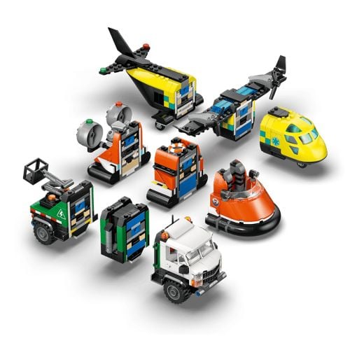 Εικόνα της LEGO City: Airplane, Service Truck & Hovercraft Remix 60505