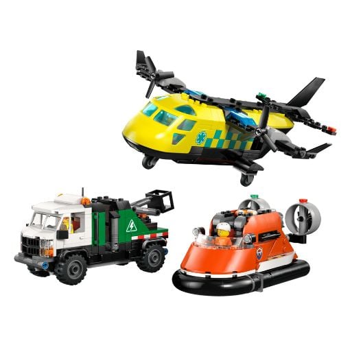 Εικόνα της LEGO City: Airplane, Service Truck & Hovercraft Remix 60505