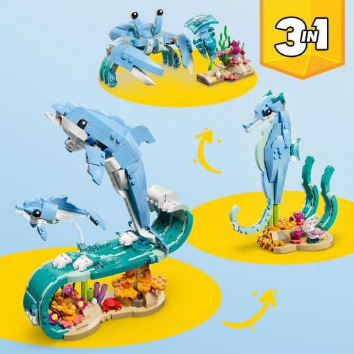 Εικόνα της LEGO Creator: 3 in 1 Sea Animals: Beautiful Dolphins 31385