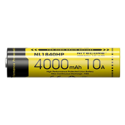 Εικόνα της Επαναφορτιζόμενη Μπαταρία Nitecore 18650 Li-ion 4000mAh 3.6V NL1840HP