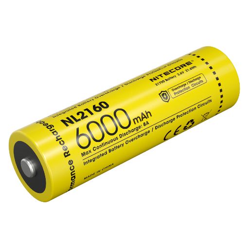 Εικόνα της Επαναφορτιζόμενη Μπαταρία Nitecore 21700 Li-ion 6000mAh 3.6V NL2160