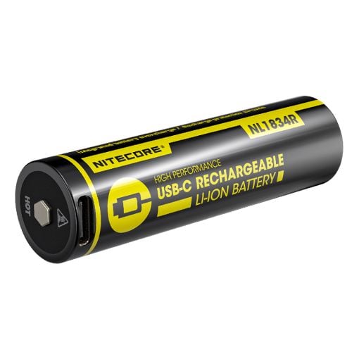 Εικόνα της Επαναφορτιζόμενη Μπαταρία Nitecore 18650 USB-C Li-ion 3400mAh 3.7V NL1834R. USB-C