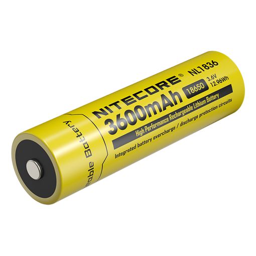 Εικόνα της Επαναφορτιζόμενη Μπαταρία Nitecore 18650 Li-ion 3600mAh 3.6V NL1836