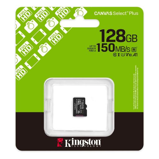 Εικόνα της Κάρτα Μνήμης MicroSDXC Kingston Canvas Select Plus 128GB Class 10 UHS-I U1 SDCS3/128GBSP