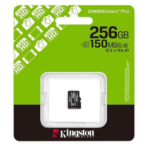 Εικόνα της Κάρτα Μνήμης MicroSDXC Kingston Canvas Select Plus 256GB Class 10 UHS-I U1 SDCS3/256GBSP