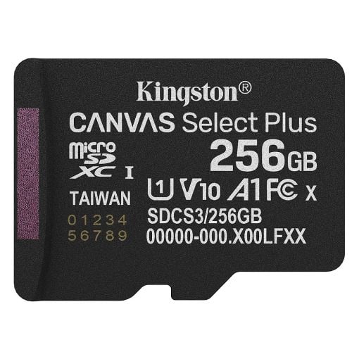 Εικόνα της Κάρτα Μνήμης MicroSDXC Kingston Canvas Select Plus 256GB Class 10 UHS-I U1 SDCS3/256GBSP
