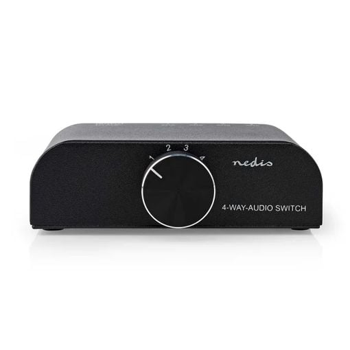 Εικόνα της Audio Switch Nedis 4 Ports Analogue Grey