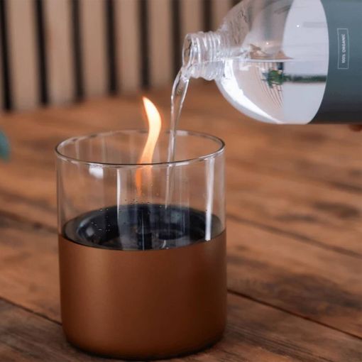 Εικόνα της Επιτραπέζια Εστία Φωτιάς Tenderflame Lilly 10 Copper & Tenderfuel 0.5lt TF-600502