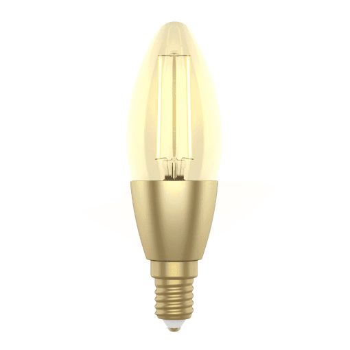 Εικόνα της Smart Lamp E14 Woox R5141 LED Candle Filament Wi-Fi & Bluetooth 470lm 4.9W Gold