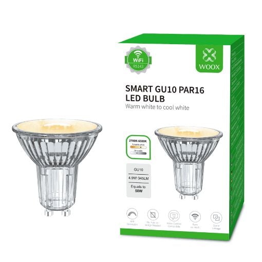Εικόνα της Smart GU10 Spot Woox R5143 Bluetooth 345lm 4.9W