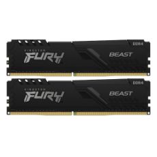 Εικόνα της Ram Kingston Fury Beast 32GB (2x16GB) DDR4-3600MHz CL18 Black KF436C18BBK2/32