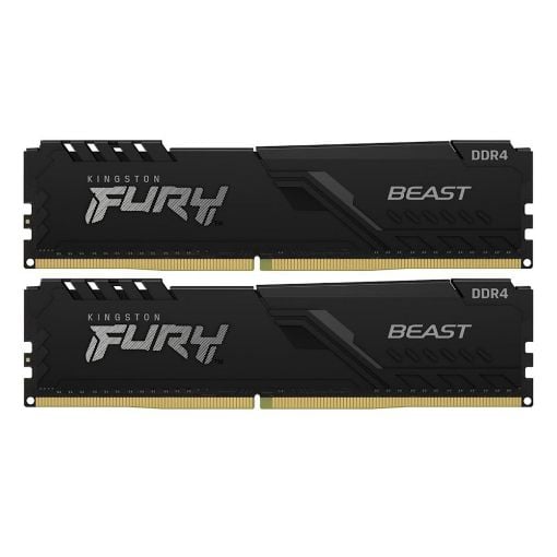 Εικόνα της Ram Kingston Fury Beast 64GB (2x32GB) DDR4-3600MHz CL18 Black KF436C18BBK2/64